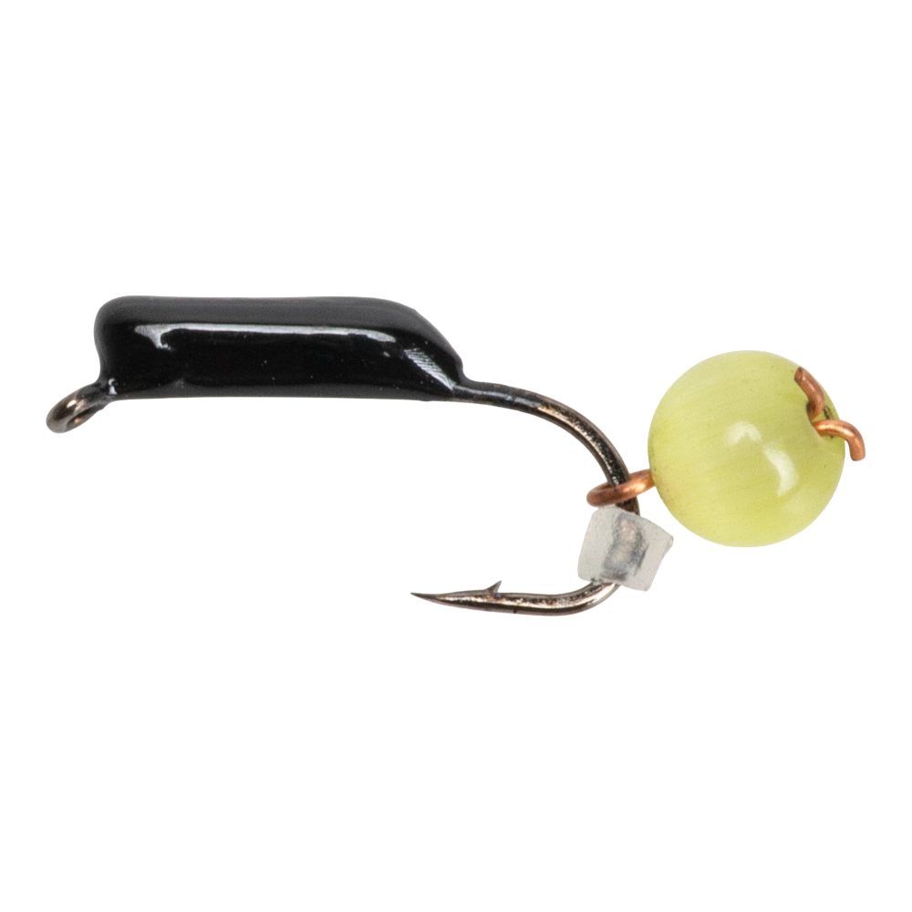 Мормышка вольфрамовая "Кошачий глаз" подвес d1.5 светло зеленый (10шт)																				. Фото №1