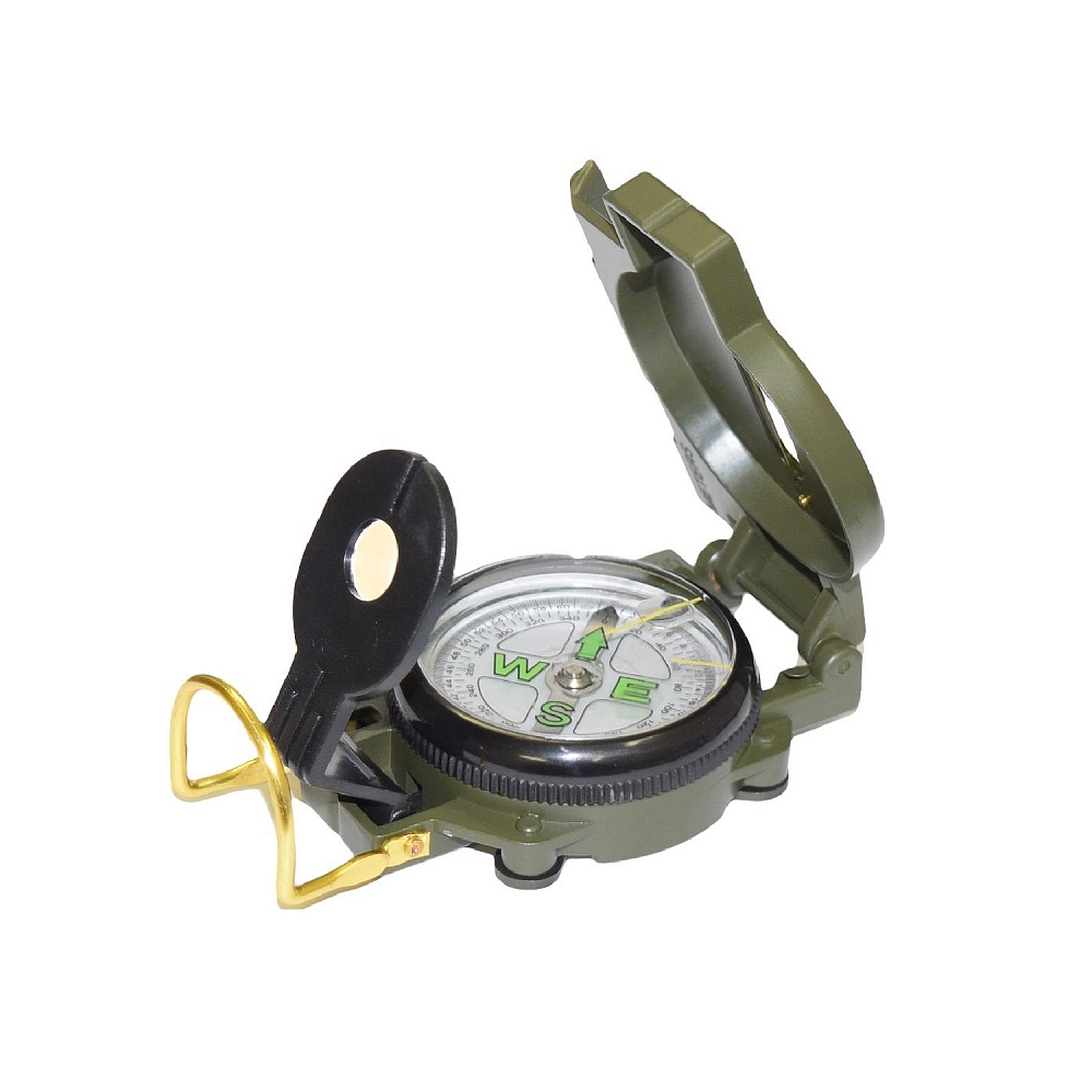 Компас ДС 45-5В, металлический корпус, зеленый. Фото №2