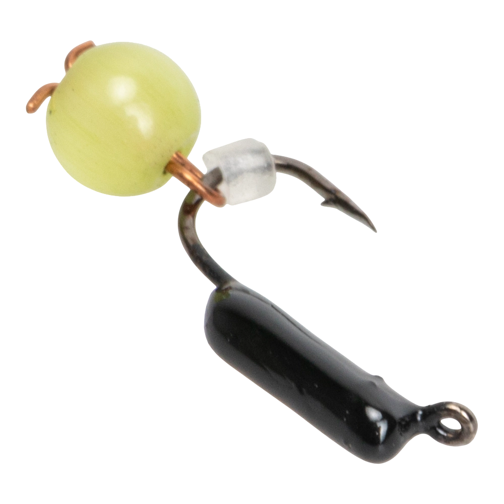 Мормышка вольфрамовая "Кошачий глаз" подвес d1.5 светло зеленый (10шт)																				. Фото №2
