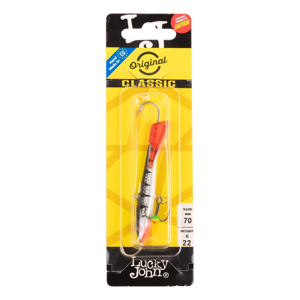 Балансир Lucky John CLASSIC 70мм, 22гр, цвет (12HRT) с тройником. Фото №1