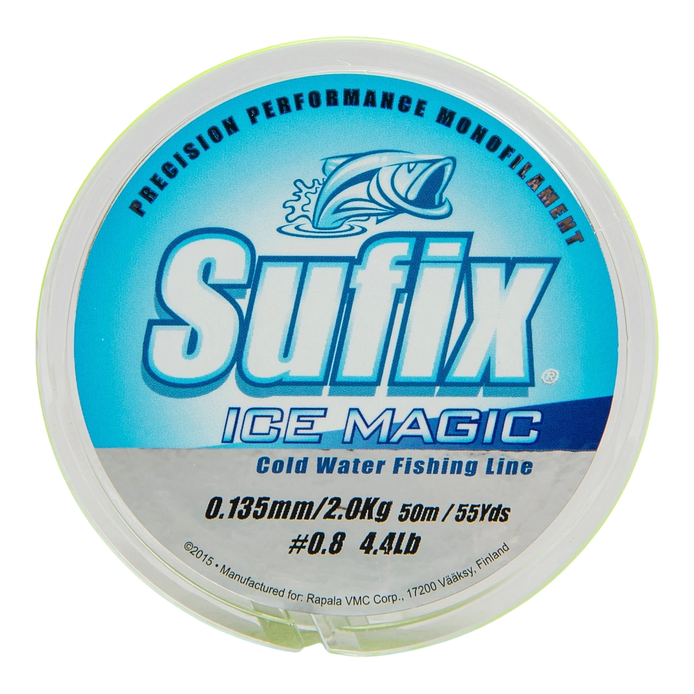Леска зимняя SUFIX Ice Magic 50 м желтая 0,135 мм 2,0 кг. Фото №2 Леска зимняя SUFIX Ice Magic 50 м желтая 0,135 мм 2,0 кг. Фото №2