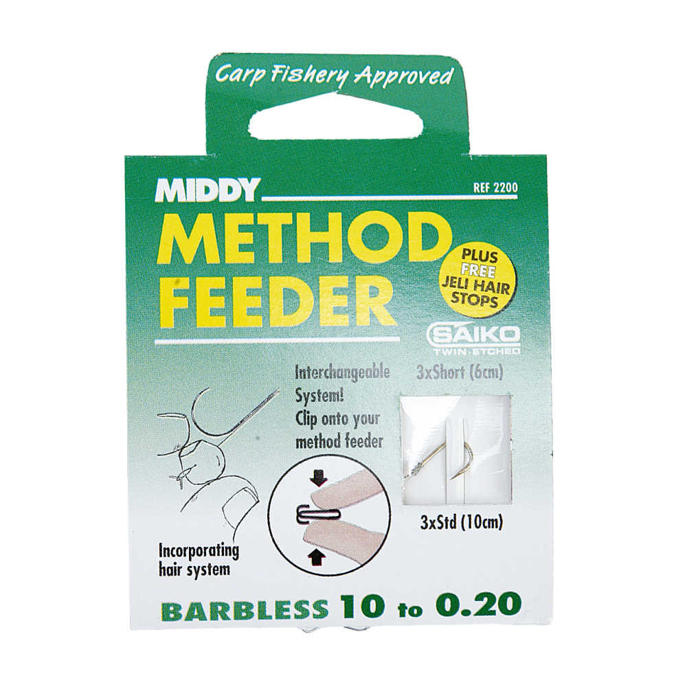 MIDDY 63-13 Barbless 18s to 0.14 Крючок с поводком (9шт). Фото №1