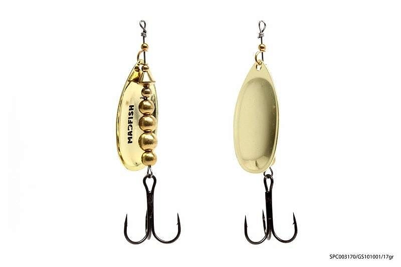 Блесна вращающаяся MADFISH Catchy 17г, цвет GS101001. Фото №2