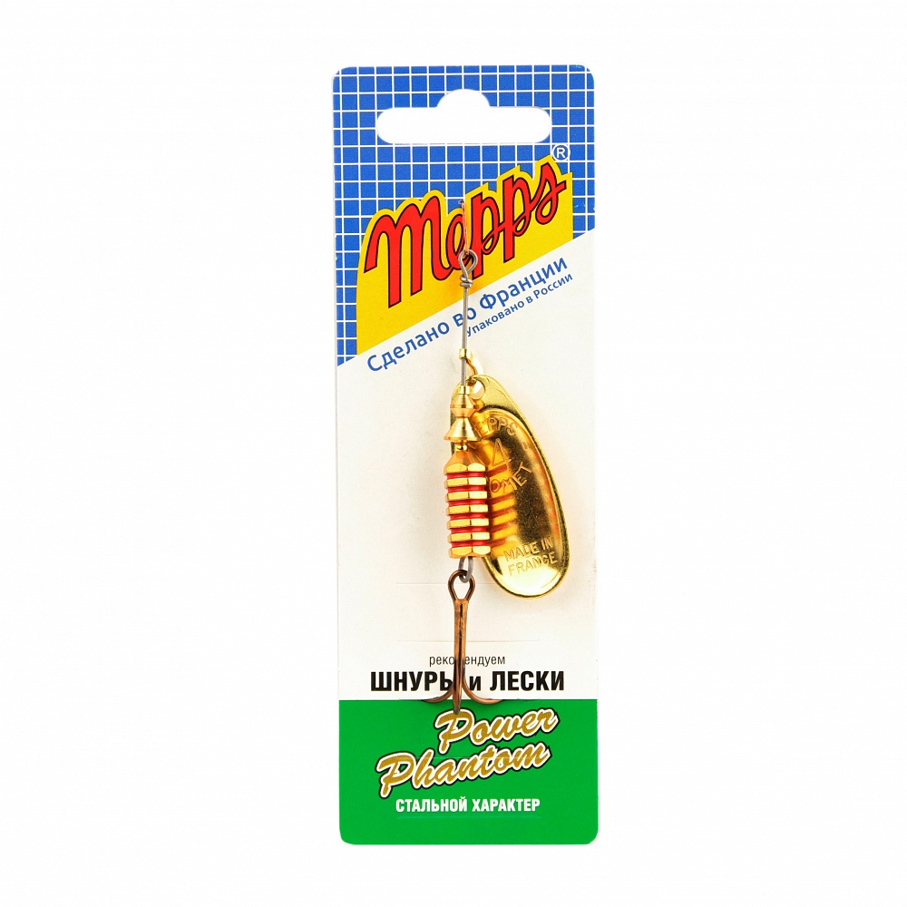 Блесна Mepps Comet PTS 4 gold/ red dots 8г. Фото №1