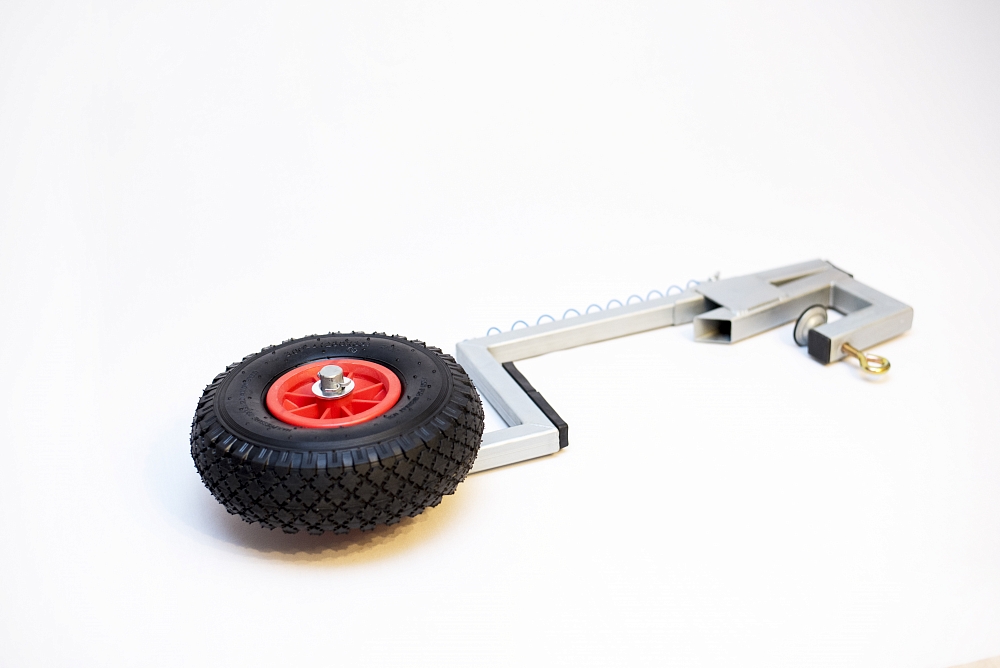 Колеса транцевые на струбцинах "Спрут НДНД" Стандарт (оцинкованная сталь). Фото №1