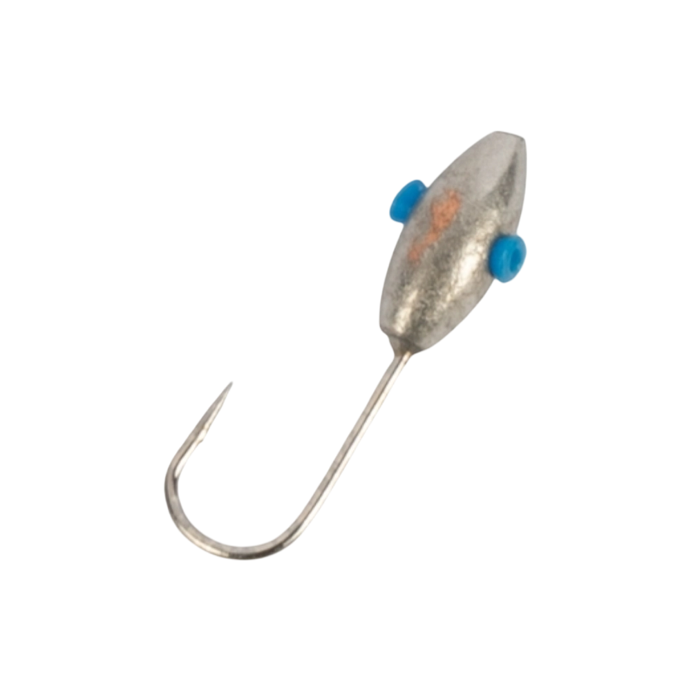 Мормышка вольфрамовая Овсинка d2,5 вес 0,33гр, цвет (металл), упак. 10шт. Фото №2