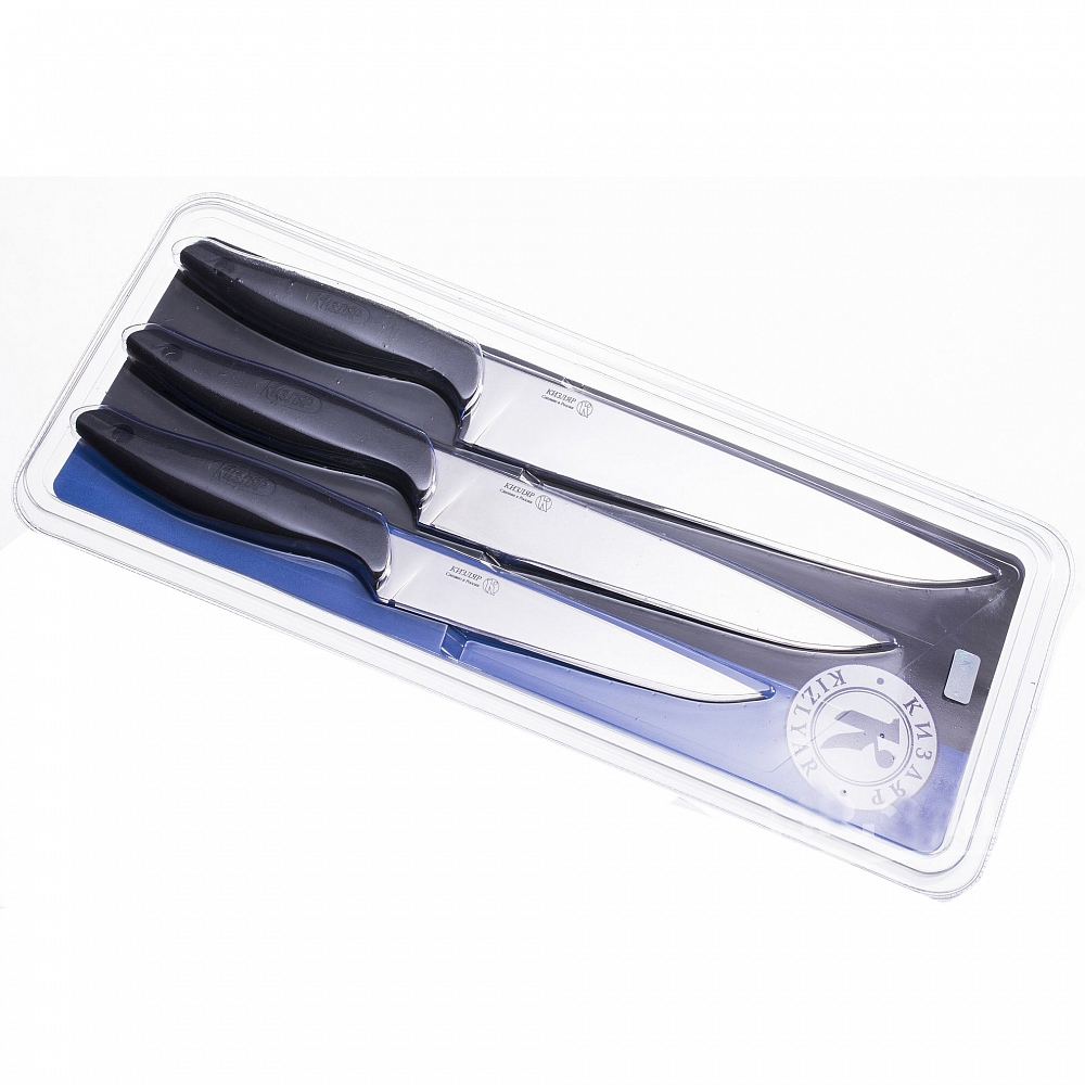 Набор кухонных ножей "Р" (эластрон, 3 шт.). Фото №1