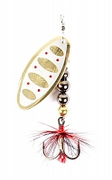 Блесна вращающаяся Lucky John Shelt Blade Tungsten Body №4, 20гр, цвет (002)