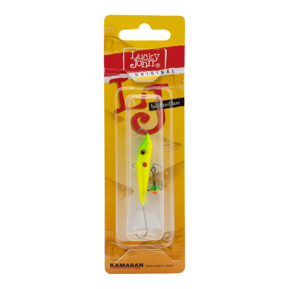 Балансир Lucky John FIN 60мм, 11гр, цвет (19) с тройником. Фото №1 Балансир Lucky John FIN 60мм, 11гр, цвет (19) с тройником. Фото №1