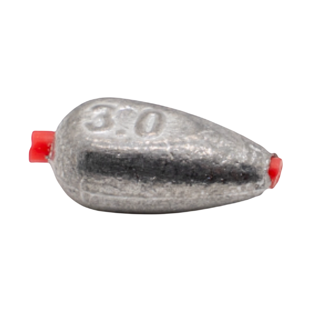 Груз "Капля плоская" с кембриком 3,0 гр.. Фото №1