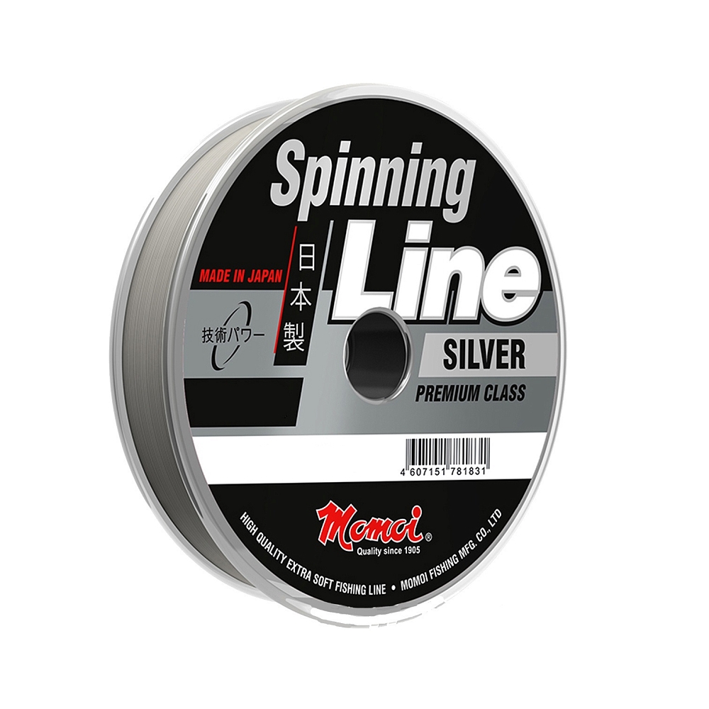 Леска монофиламентная Momoi Spinning Line 0,22мм/100м, 5,5кг, серебристая. Фото №2