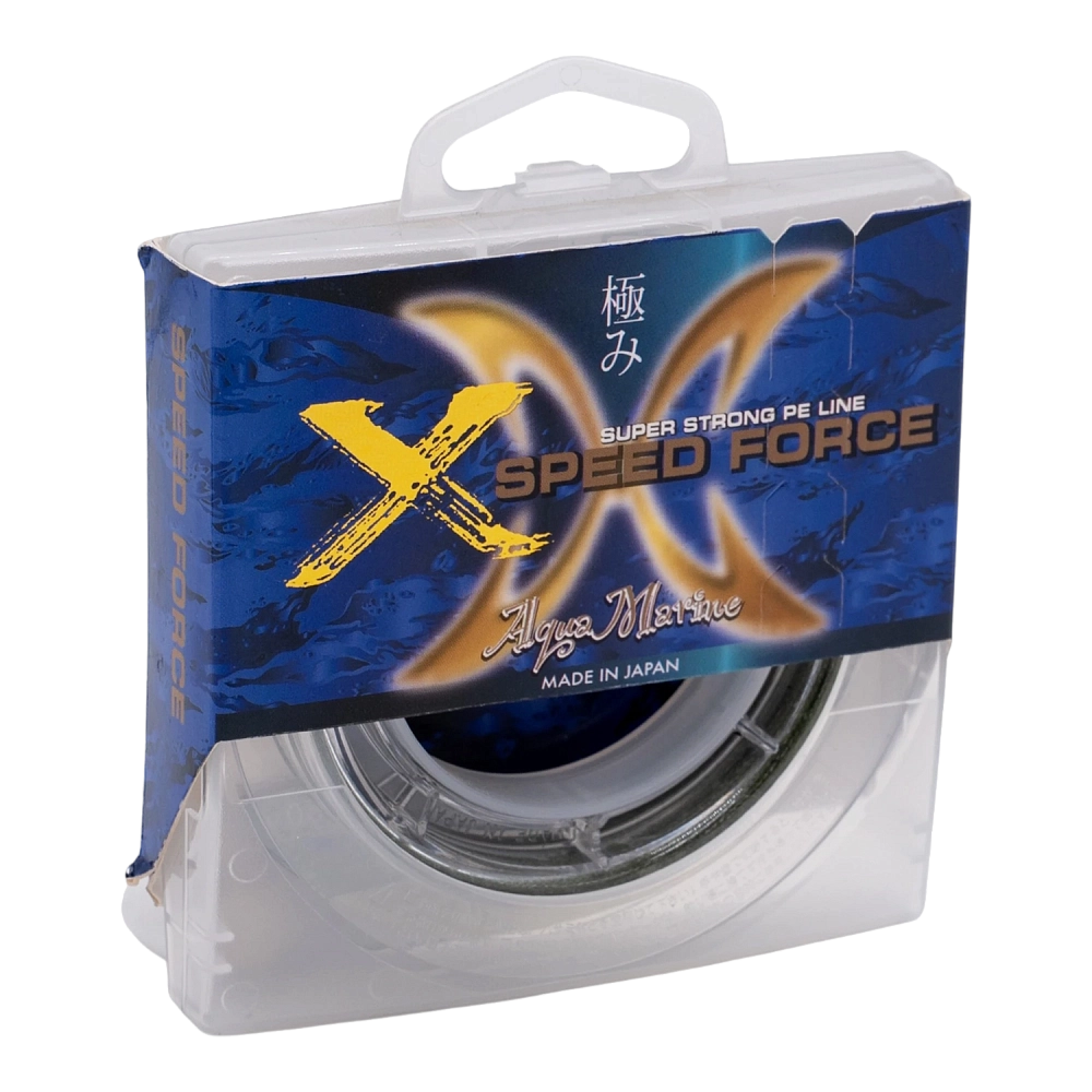 Шнур плетеный X SPEED FORCE WX4  (10 lb;   0.132 мм;   4.53 кг.) 150 м.   (зеленая). Фото №1