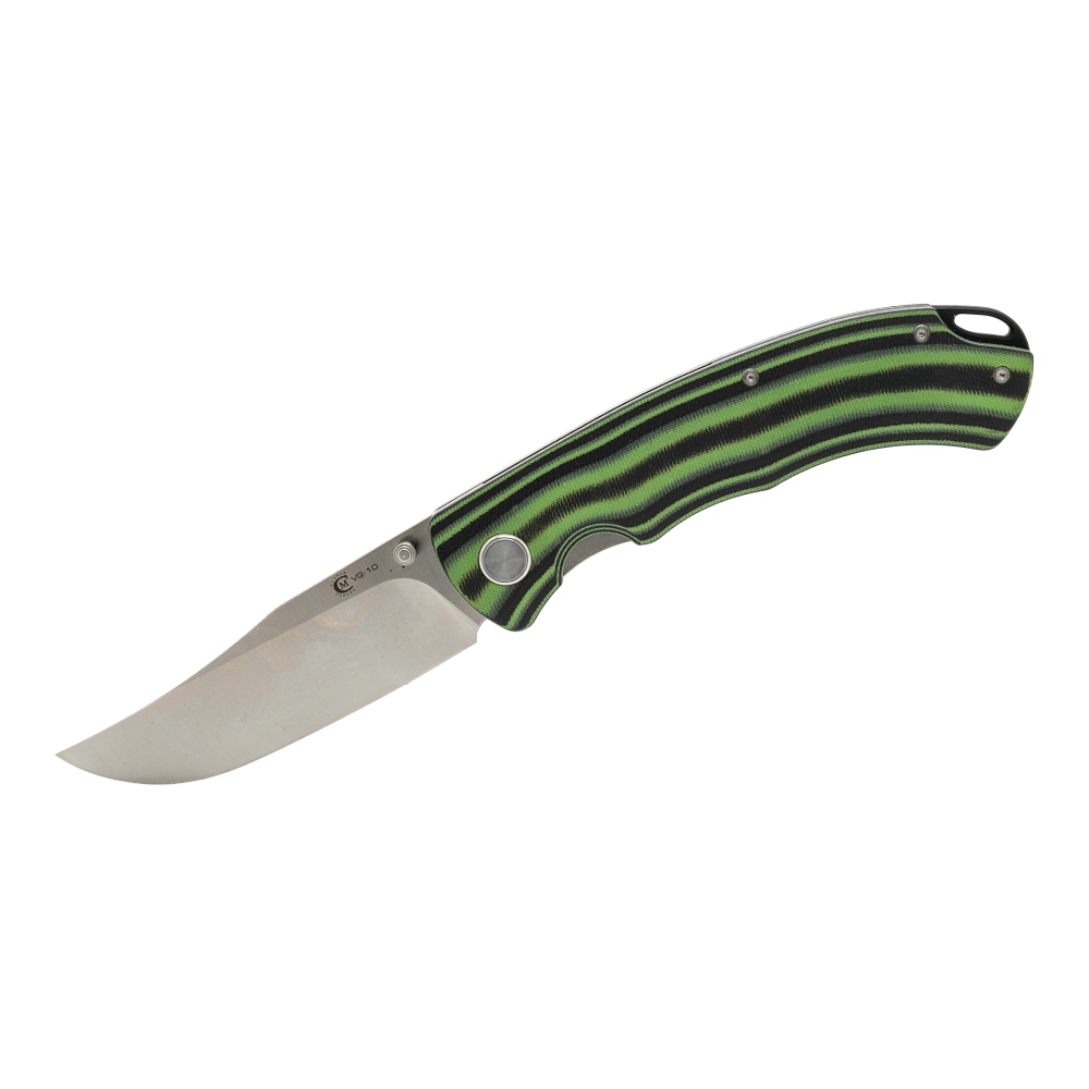 Нож складной МС "Таежник" сталь VG-10, рукоять G10 (черно-зеленая). Фото №1