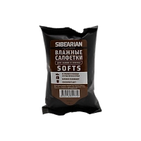 Салфетки SIBEARIAN SOFTS влажные для замши и нубука, 15 шт