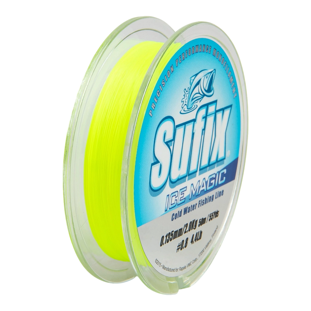 Леска зимняя SUFIX Ice Magic 50 м желтая 0,135 мм 2,0 кг. Фото №3 Леска зимняя SUFIX Ice Magic 50 м желтая 0,135 мм 2,0 кг. Фото №3
