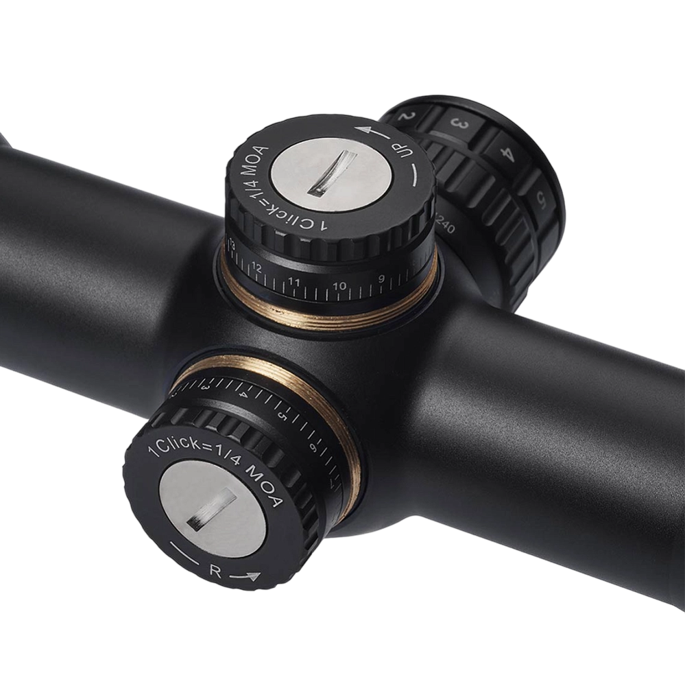 Прицел оптический Gaut Amber 3-12x40, SF-параллакс, сетка 27 (Mil-Dot), подсв. красная, 30мм, 1/4МОА. Фото №4