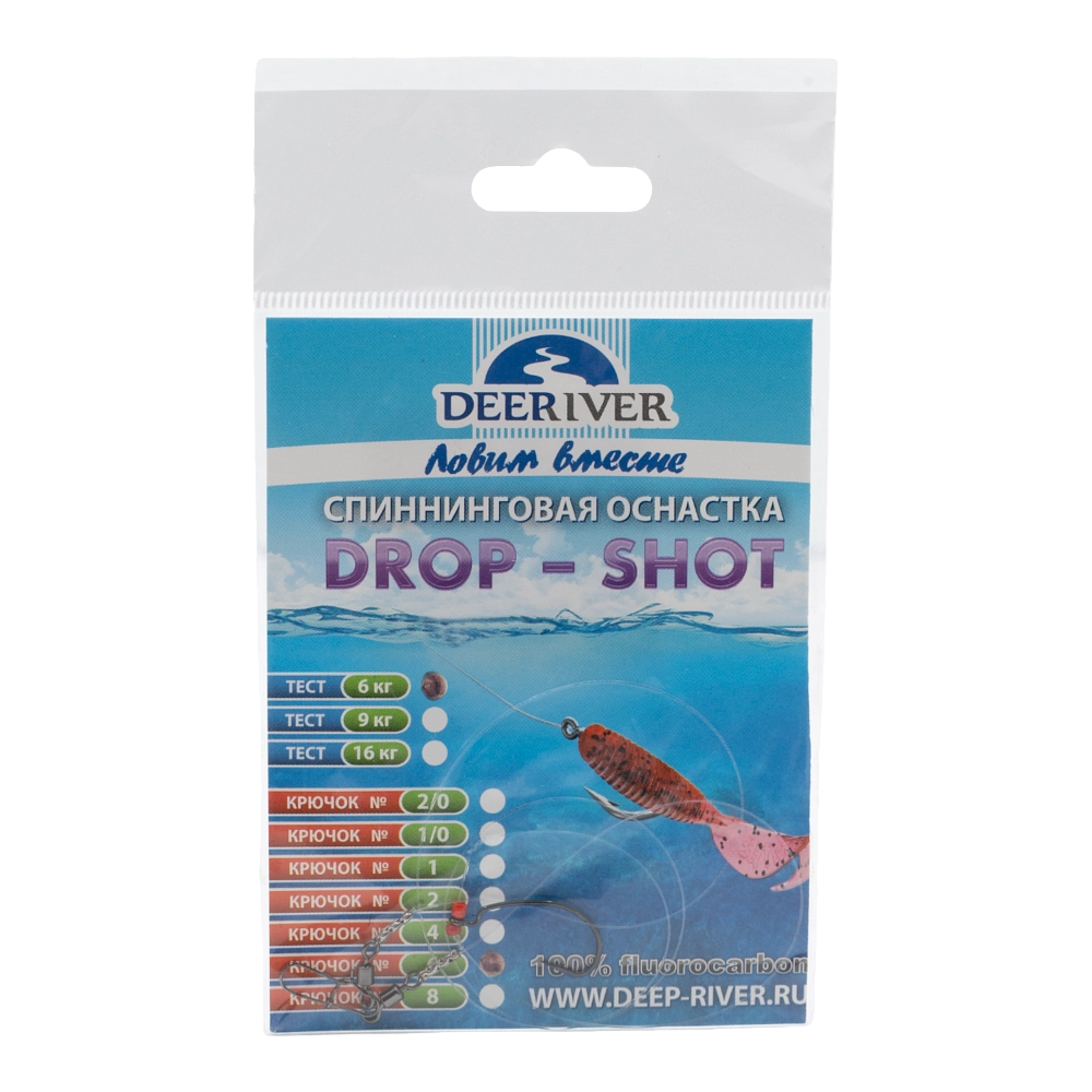 Оснастка DROP SHOT крючок №6 тест 6кг,L-40см DRF-040-G006. Фото №1