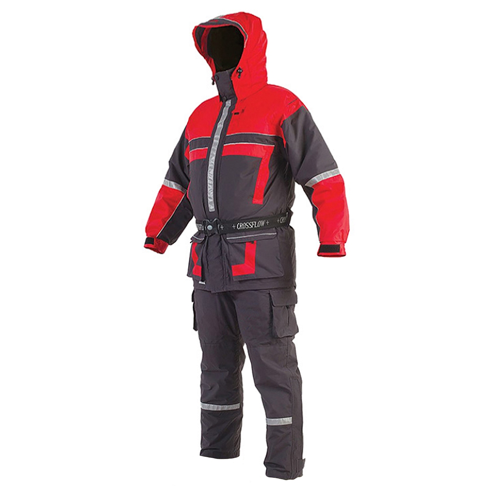 Комбинезон-поплавок серо-красный SEAFOX CROSSFOLW SEMI 1pc/M Китай. Фото №2