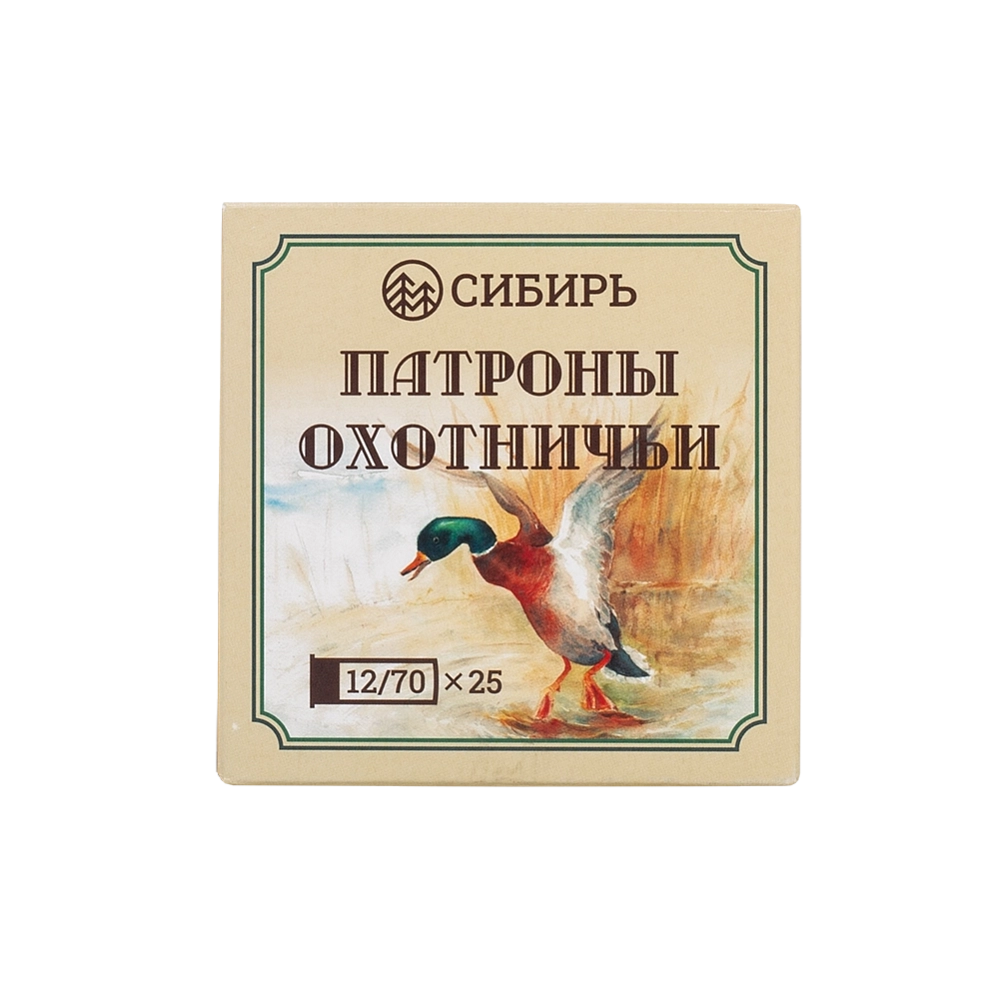 Патрон СИБИРЬ 12/70 охотничий дробовой 32г №5 (в пачке 25 шт) (в коробке 250шт). Фото №5 Патрон СИБИРЬ 12/70 охотничий дробовой 32г №5 (в пачке 25 шт) (в коробке 250шт). Фото №5