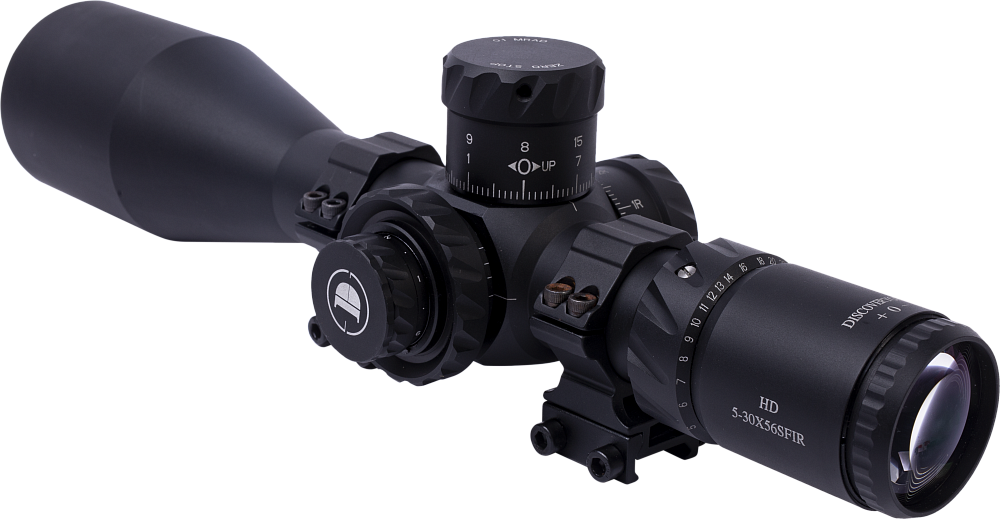 Оптический прицел Discovery HD 5-30X56SFIR 34мм кольца на weaver в комплекте. Фото №1