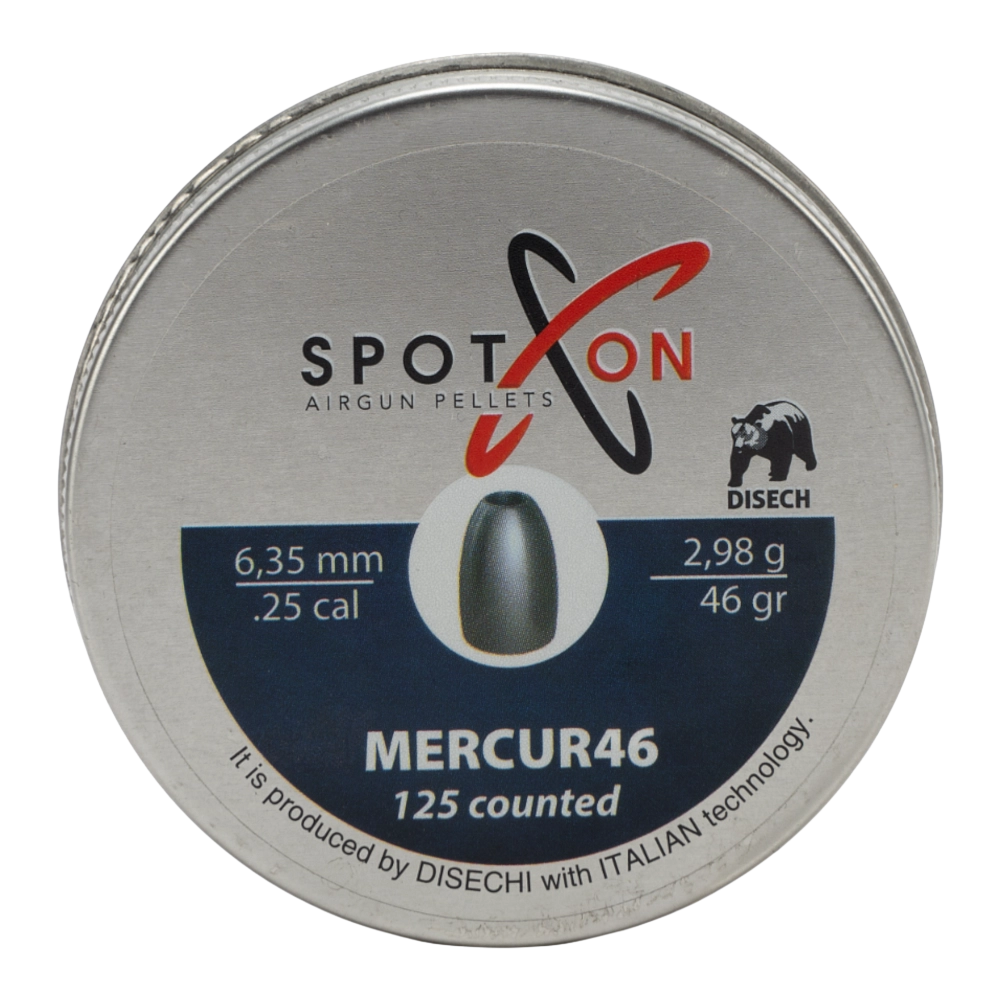 Пуля пневматическая SPOTON Mercur46 6,35 мм, 2,98 гр. (125 шт) (100 в упаковке). Фото №1