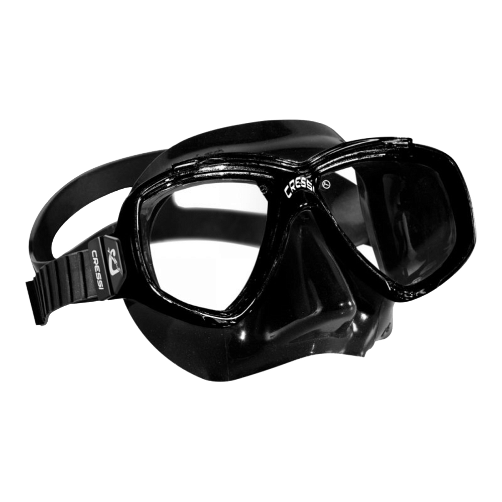 Маска PERLA черный силикон черная рамка Cressi. Фото №2
