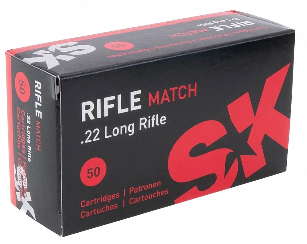 Патрон нарезной LAPUA калибр 22 LR PISTOL MATCH SK 2,59 гр. 40 grn. (в пачке 50 шт.). Фото №1