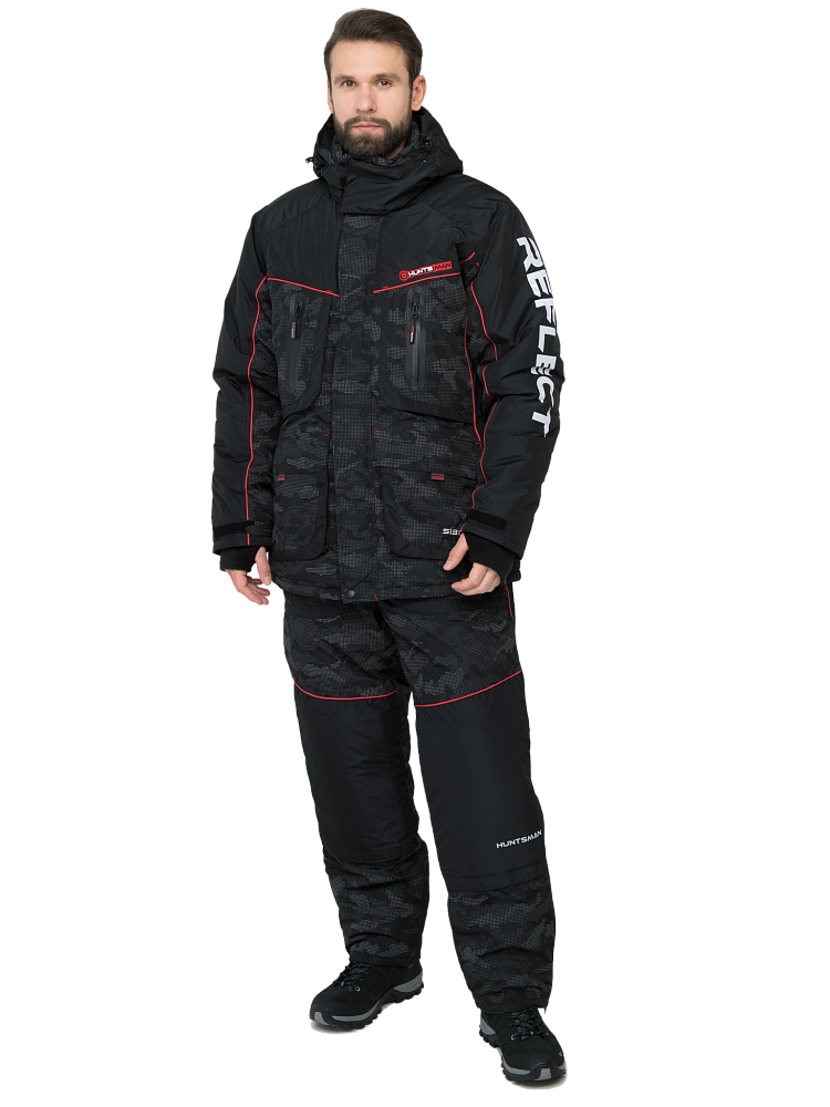 Костюм Huntsman Siberia Reflect (Черный, Reflex Membrane) р. 52-54/170-176 . Фото №2