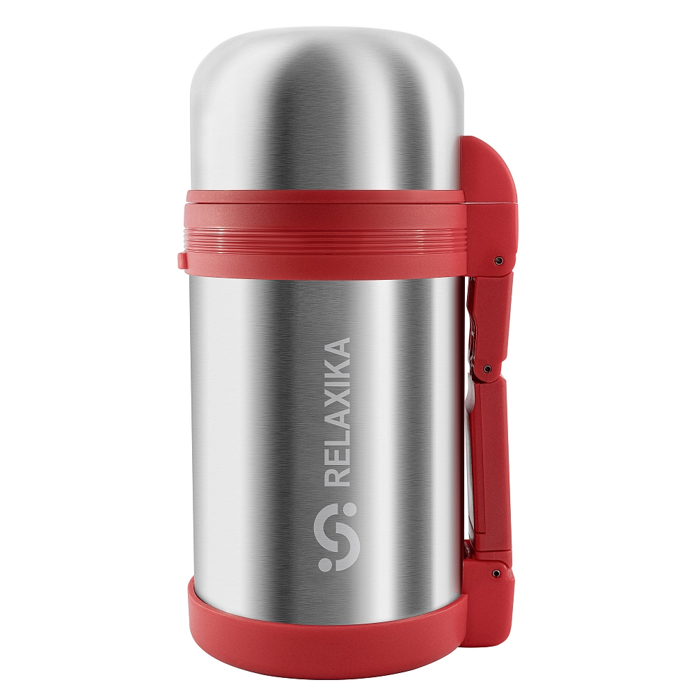 Термос Relaxika 201 универсальный (для еды и напитков), стальной, 1Л. Фото №2