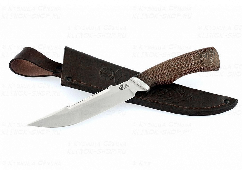 Нож "Осетр" кованая сталь 95х18 (венге, литье) ИП Семина. Фото №1