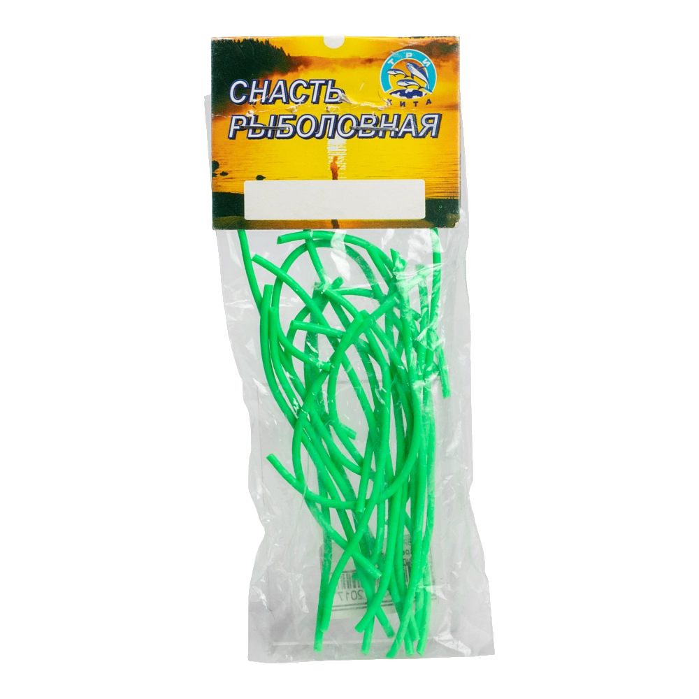 КЕМБРИК  d1,0*2,0 флуоресцентный зелёный (уп.20шт*10см) (Три кита). Фото №1