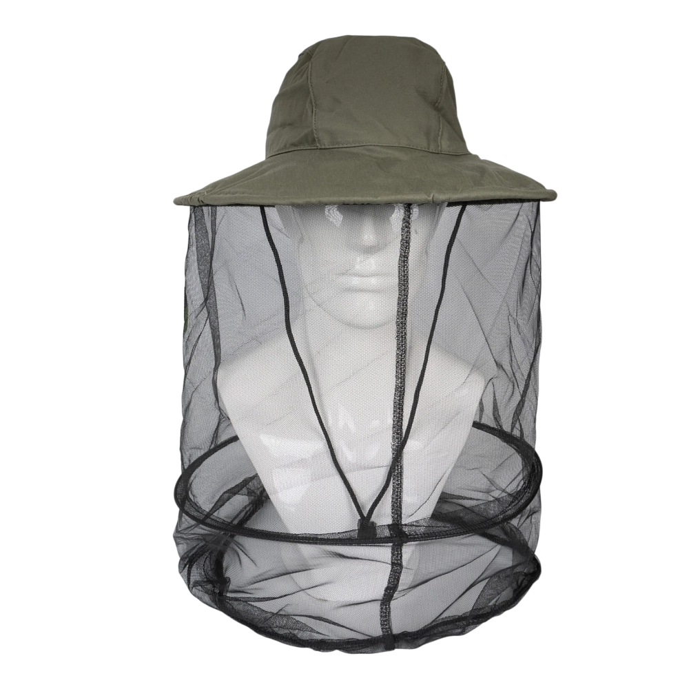 Панама-накомарник с кольцом Антигнус ткань Cotton цвет Хаки р. 60. Фото №1