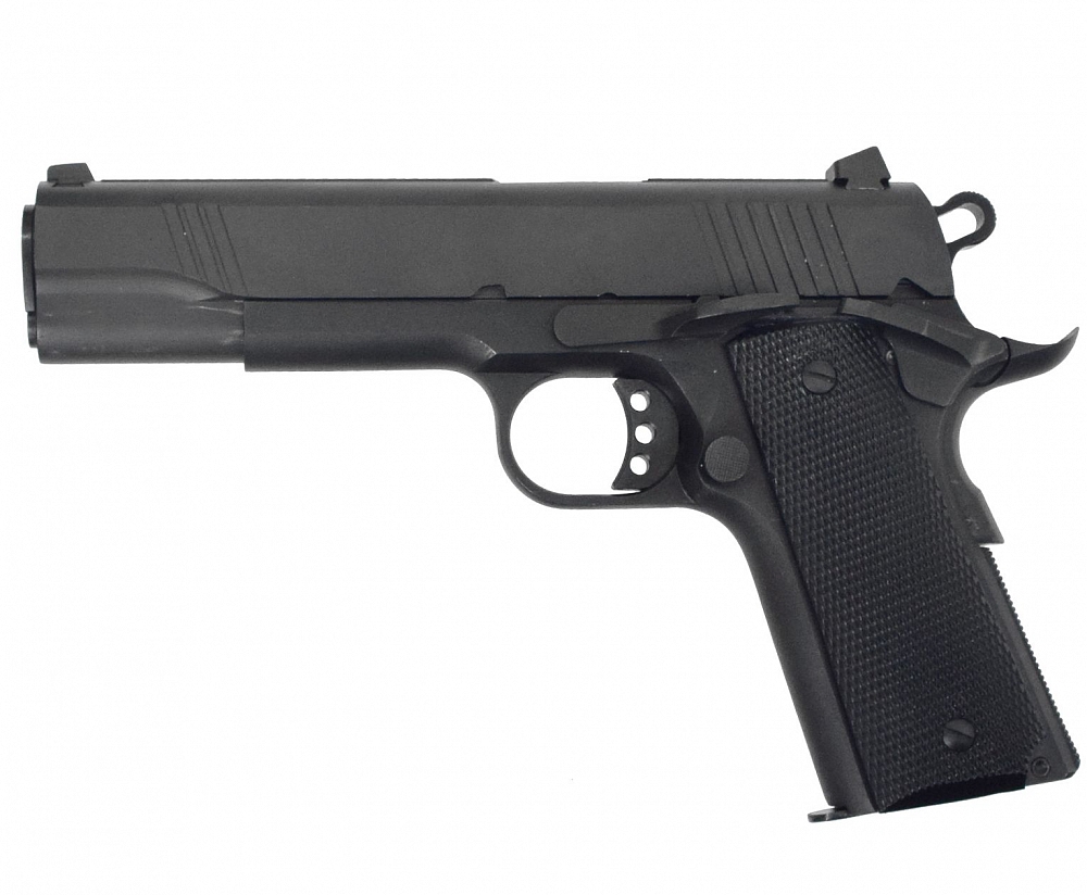 Пистолет модели ТК1911СХ калибр  10*31 (черный оксид). Фото №2