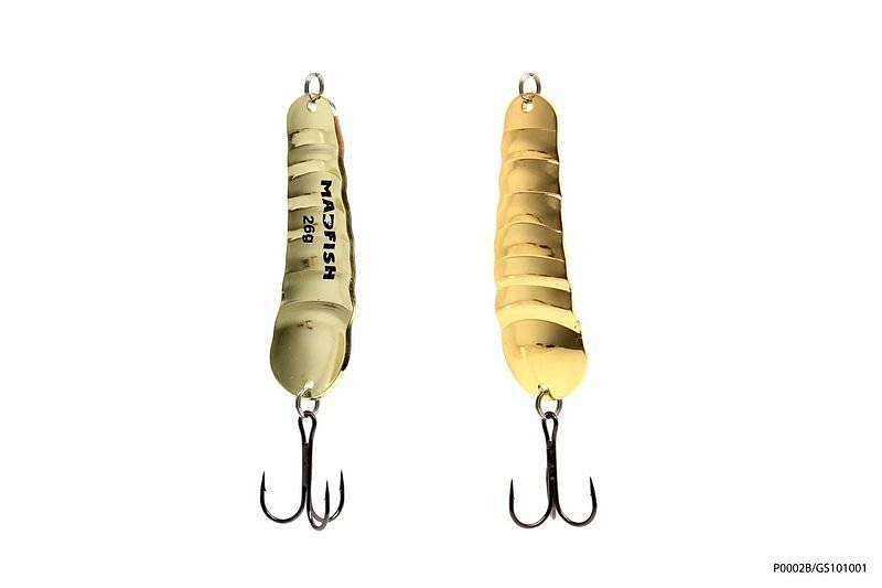 Блесна колеблющаяся MADFISH Аtom Swedish 26г, цвет GS101001. Фото №1