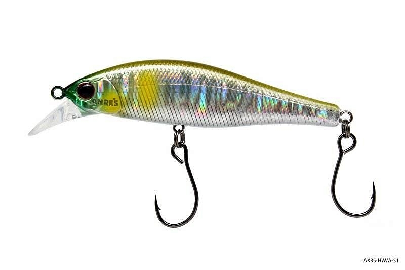Воблер Alexandra (AX-35HW) 35мм, 1,9г, тонущий, цвет AL-51. Фото №2 Воблер Alexandra (AX-35HW) 35мм, 1,9г, тонущий, цвет AL-51. Фото №2