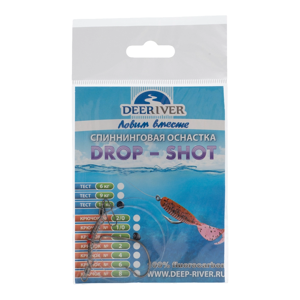 Оснастка DROP SHOT крючок №1 тест 16кг,L-40см DRF-040-G001. Фото №1 Оснастка DROP SHOT крючок №1 тест 16кг,L-40см DRF-040-G001. Фото №1