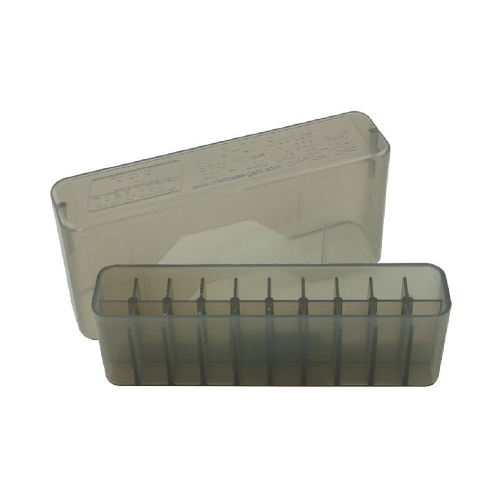 Футляр MTM для патронов 20шт. калибр 308Win, 338Win (дымчатый). Фото №1