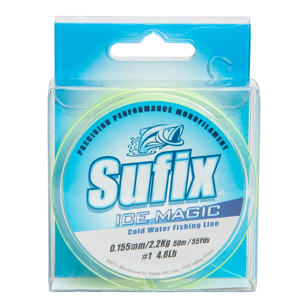 Леска зимняя SUFIX Ice Magic 50 м желтая 0,155 мм 2,2 кг. Фото №1 Леска зимняя SUFIX Ice Magic 50 м желтая 0,155 мм 2,2 кг. Фото №1