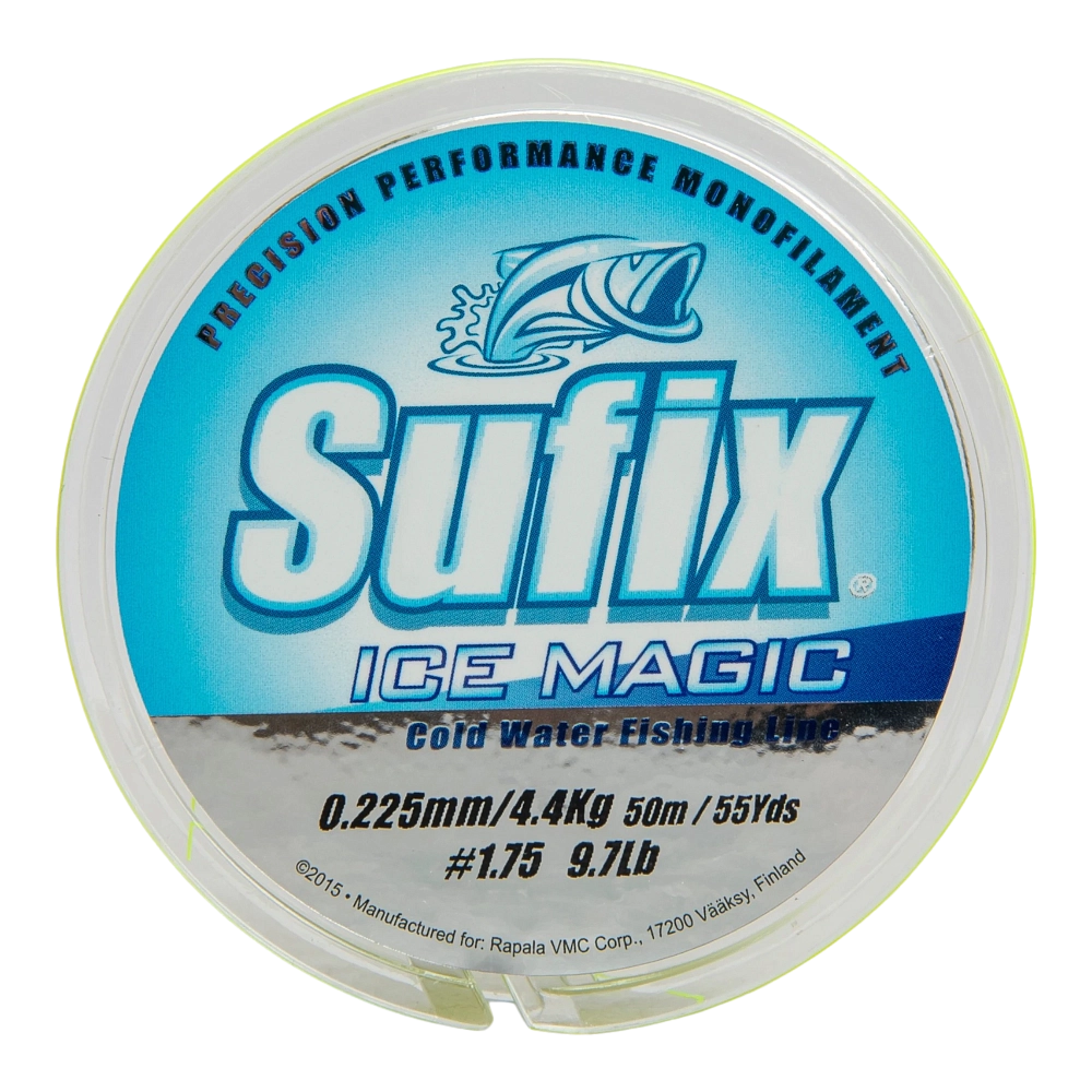 Леска зимняя SUFIX Ice Magic 50 м желтая 0,225 мм 4,4 кг. Фото №2 Леска зимняя SUFIX Ice Magic 50 м желтая 0,225 мм 4,4 кг. Фото №2