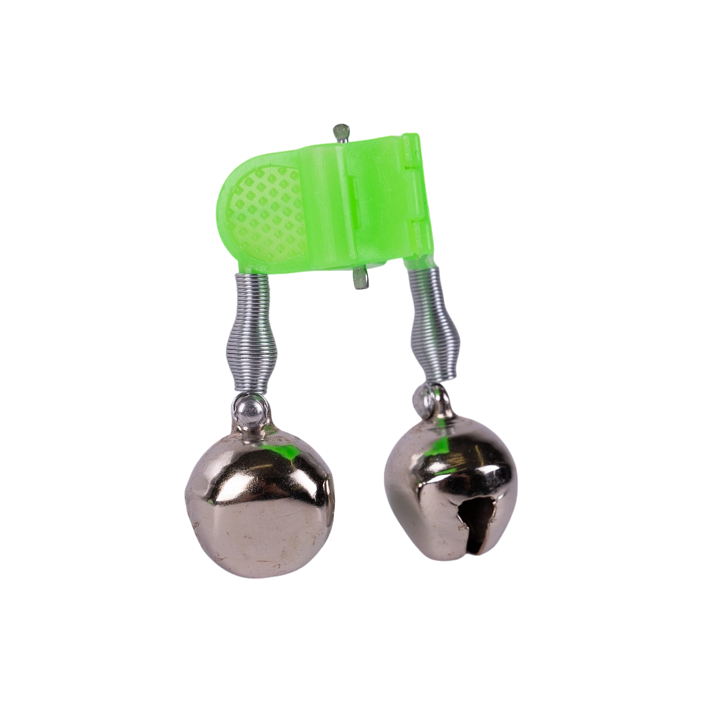 Бубенчик Tirana двойной с пластиковой прищепкой уп.10шт. Фото №2