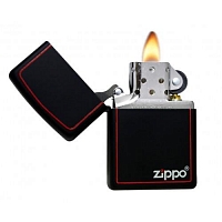 Зажигалка Zippo Reg Black/Z-BRDR
