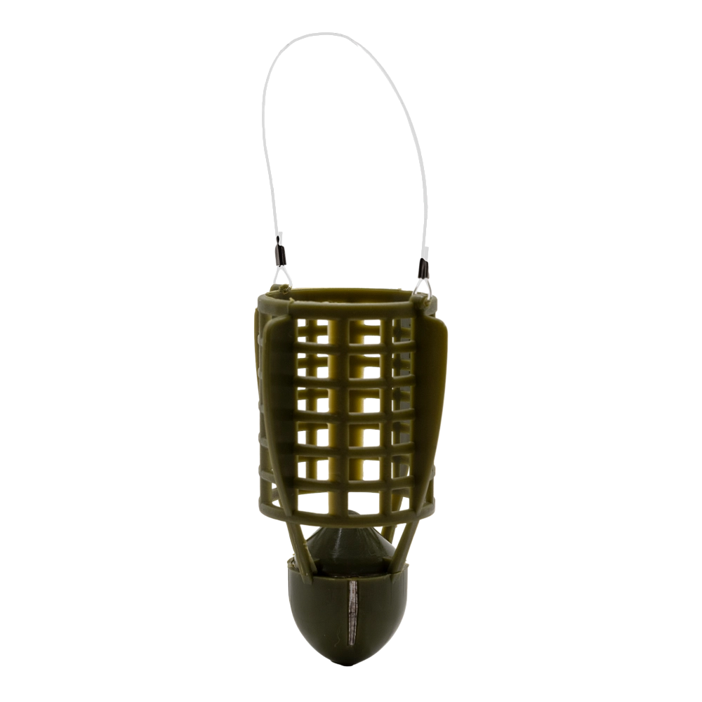 Кормушка фидерная Dunaev пласт. Vegas BULLET пуля кругл сетч с крыльями 60гр. Фото №2