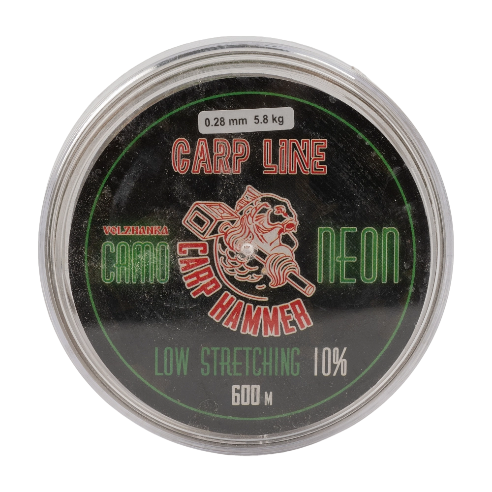 Леска моно "Carp Hammer Camo Neon" 600м/0.28мм 5,8кг цв. Камуфляжный. Фото №1 Леска моно "Carp Hammer Camo Neon" 600м/0.28мм 5,8кг цв. Камуфляжный. Фото №1