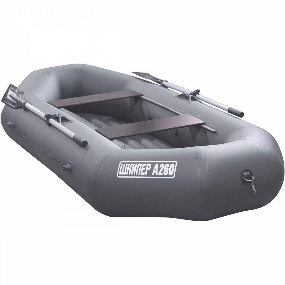 Лодка надувная ПВХ Шкипер А260 (надувное дно) (серый). Фото №2 Лодка надувная ПВХ Шкипер А260 (надувное дно) (серый). Фото №2