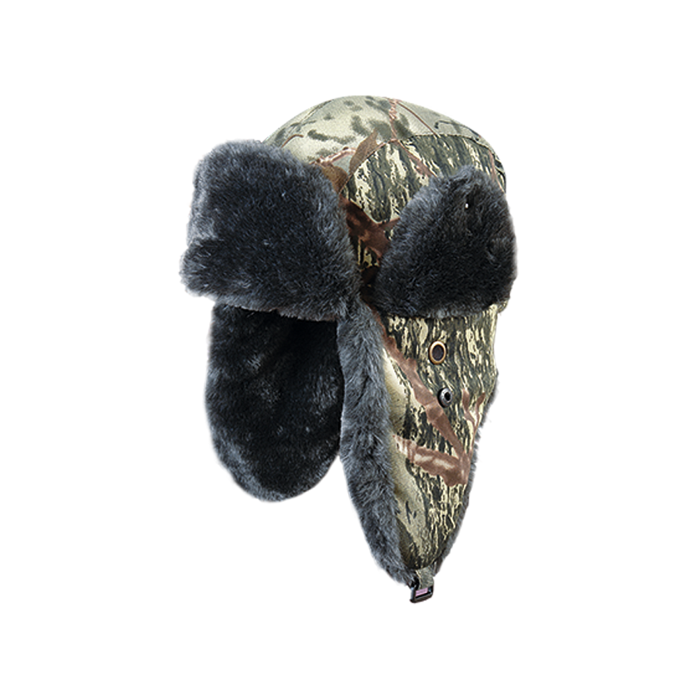 Шапка ушанка утепленная "Енисей" (смесовая ткань, зимний лес) (57-58) (Хольстер). Фото №1