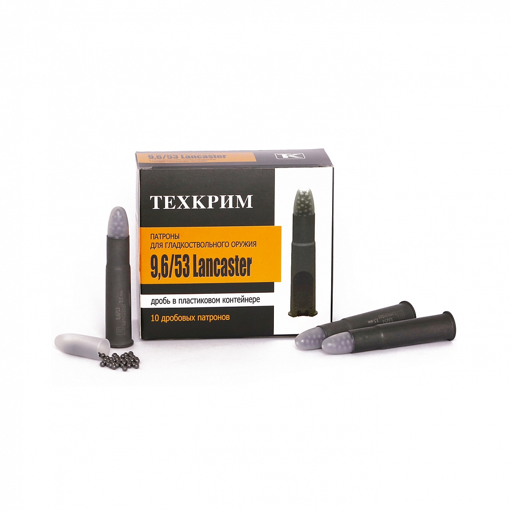 Патрон Техкрим дробовой 9,6/53 Lancaster №7 (в пачке 10) (в коробке 320). Фото №1 Патрон Техкрим дробовой 9,6/53 Lancaster №7 (в пачке 10) (в коробке 320). Фото №1