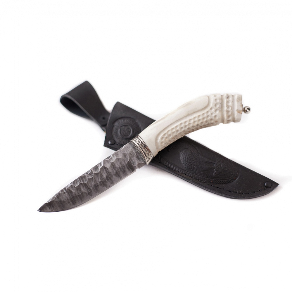 Нож "Коготь" большой дамаск (каменный век) (Ворсма). Фото №2