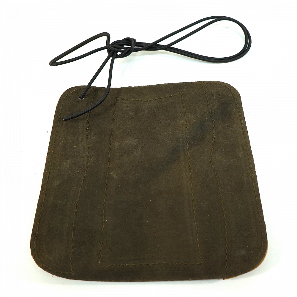 Крага на шнуровке бежевая (комбинированная замша). Фото №3