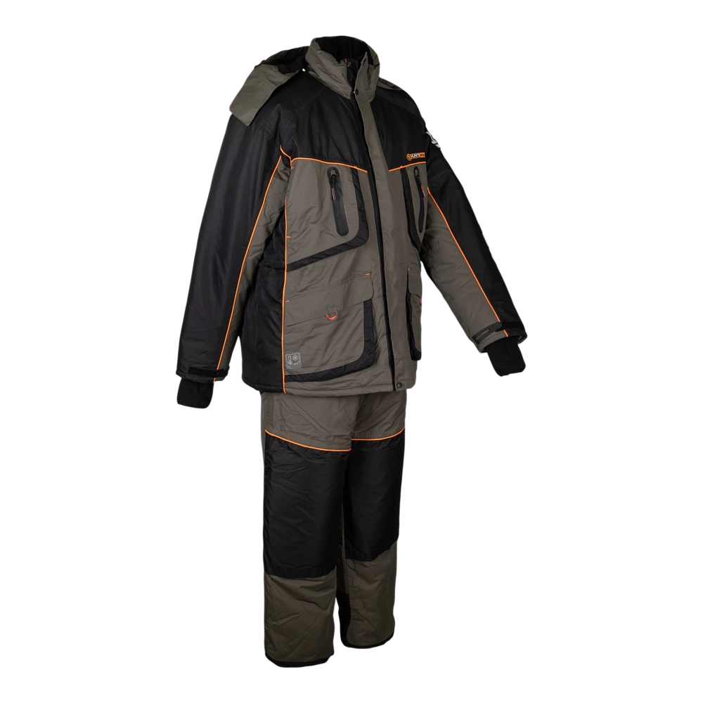 Костюм зимний Siberia LUX цвет Хаки/Черный ткань Breathable (Размер: 64-66, Рост: 182-188). Фото №2