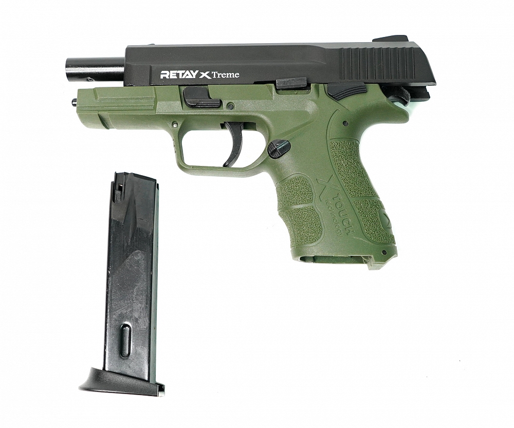 Пистолет охолощенный RETAY XTREME, Green, калибр 9mm. P.A.K. Фото №4